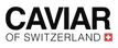 Caviar of Switzerland logo, ink on light